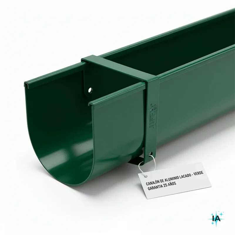 Instalación de canalones de aluminio lacado en Salamanca, combinando diseño y durabilidad para tu hogar.
